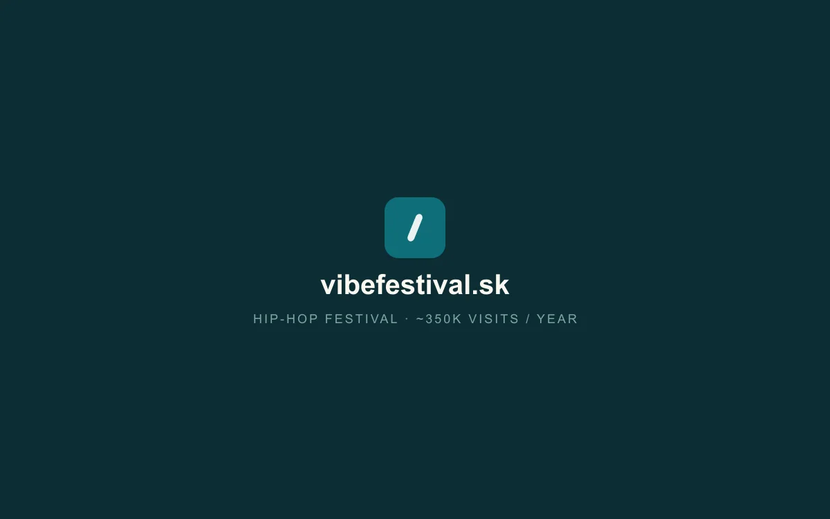 vibefestival.sk screenshot